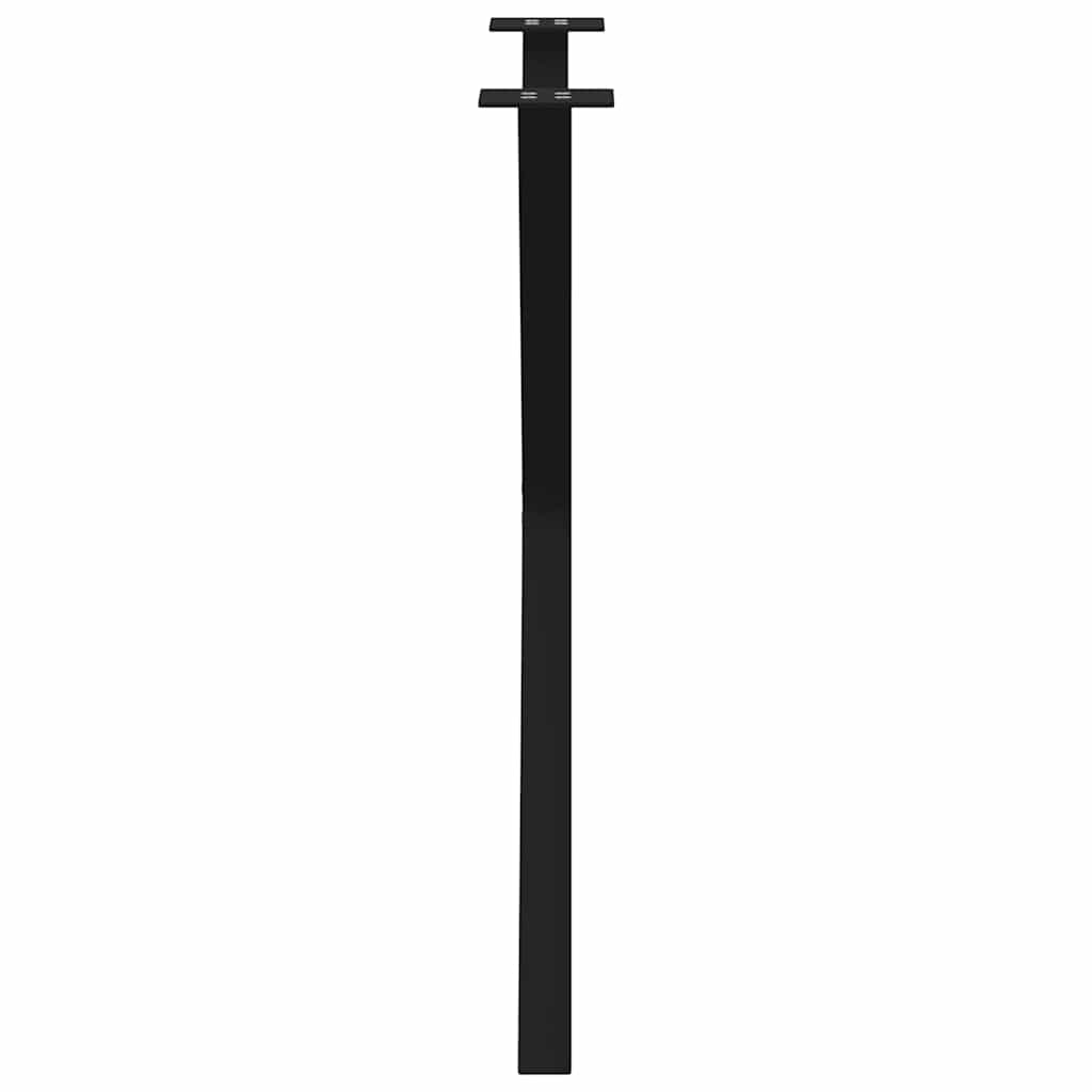 Gambe Tavolo Pranzo a Forma X 2 pz Nero 70x(72-73) cm Acciaio 4012916