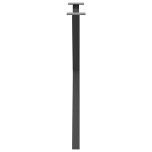 Gambe per tavolo da pranzo a forma di X 2 pz Antracite 70x(72-73) cm Acciaio 4012918