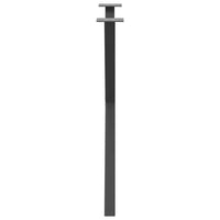 Gambe per tavolo da pranzo a forma di X 2 pz Antracite 80x(72-73) cm Acciaio