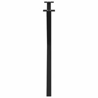 vidaXL Gambe per tavolo da pranzo a forma di X 2 pz nere 90x(72-73) cm in acciaio