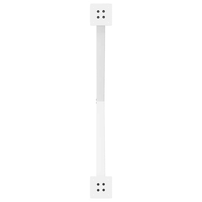 vidaXL Gambe per tavolo da pranzo a forma di X 2 pz bianche 90x(72-73) cm in acciaio