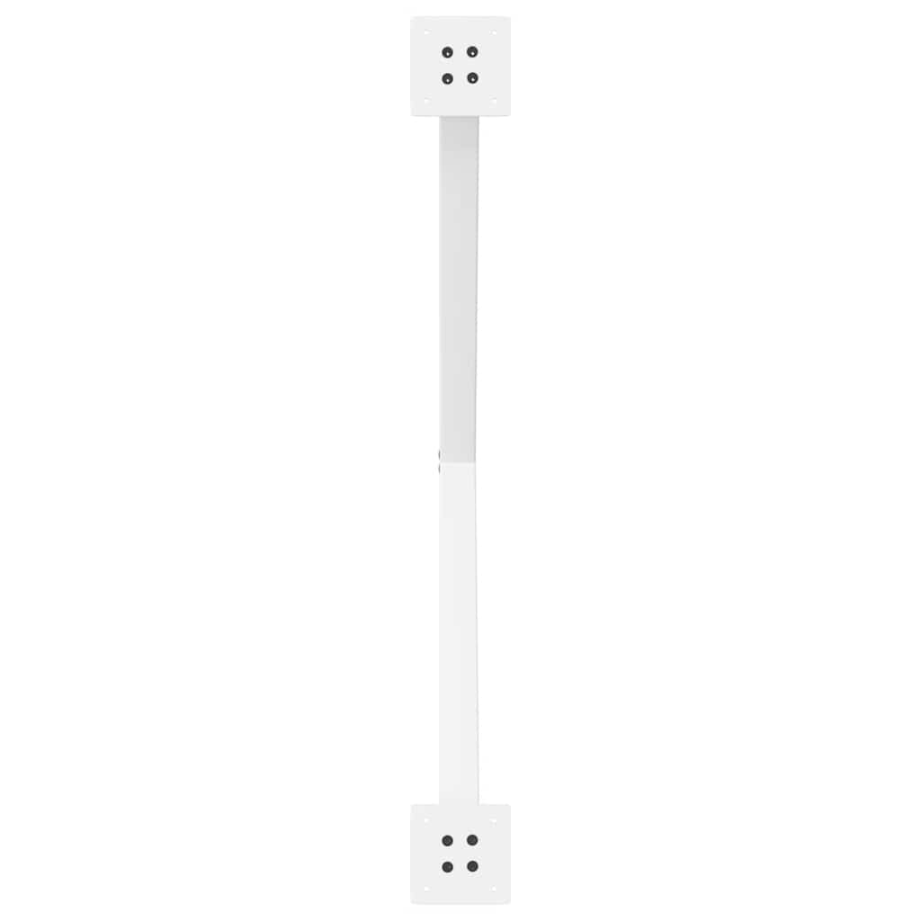 Gambe per tavolo da pranzo a forma di X 2 pz bianche 90x(72-73) cm in acciaio 4012925