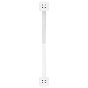 Gambe per tavolo da pranzo a forma di X 2 pz bianche 90x(72-73) cm in acciaio 4012925