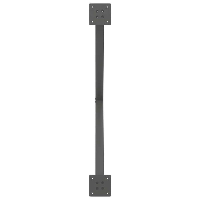 Gambe per tavolo da pranzo a forma di X 2 pz Antracite 90x(72-73) cm Acciaio 4012926