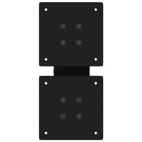 Gambe Tavolino da Caffè a X 2 pz Nero 30x(30-31) cm in Acciaio 4012928