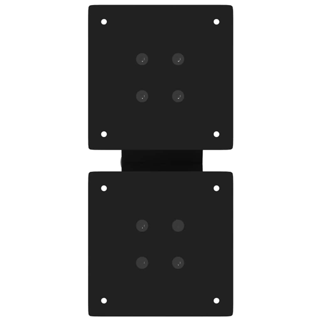 Gambe per Tavolino da Caff¨¨ a X 2 pz-Set di 2 Gamba per Tavolo Nere 30x(30-31) cm Acciaio 471041