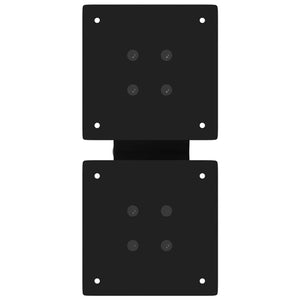 Gambe per Tavolino da Caff¨¨ a X 2 pz-Set di 2 Gamba per Tavolo Nere 30x(30-31) cm Acciaio 471041