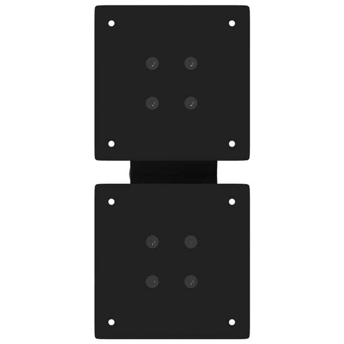 Gambe per Tavolino da Caff¨¨ a X 2 pz-Set di 2 Gamba per Tavolo Nere 30x(30-31) cm Acciaio 471041