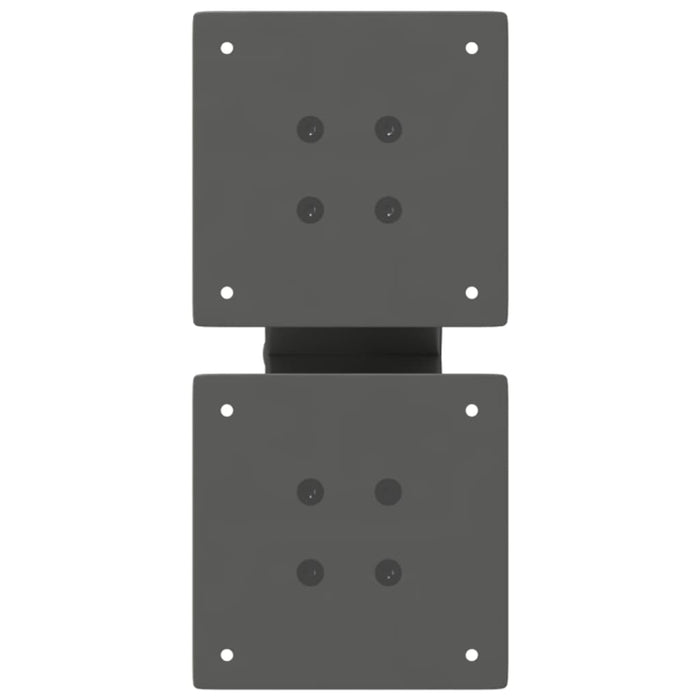 Gambe per Tavolino da Caff¨¨ a Forma di X 2 pz-Set di 2 Gamba per Tavolo Antracite 30x(30-31) cm Acciaio 793566