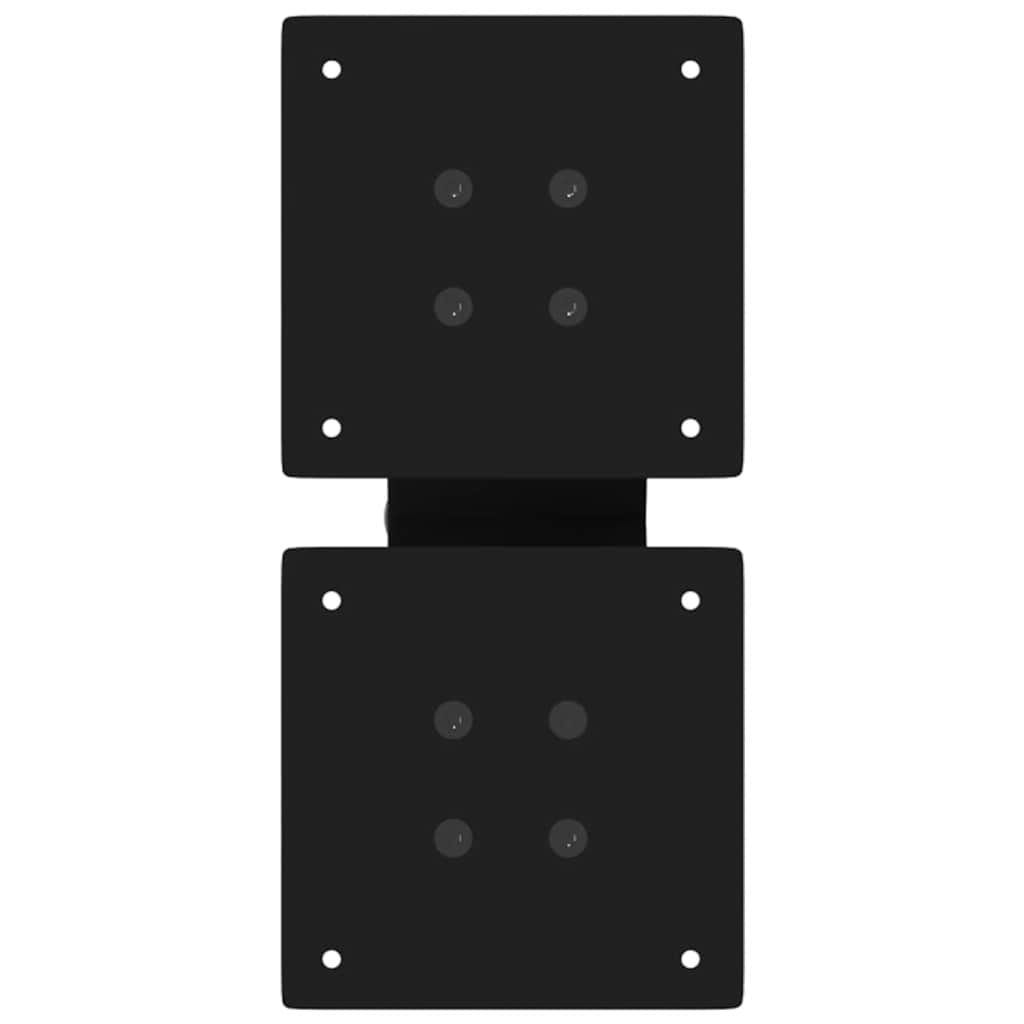 Gambe per Tavolino da Caffè a Forma di X 2 pz Nere 40x(30-31) cm Acciaio 4012932