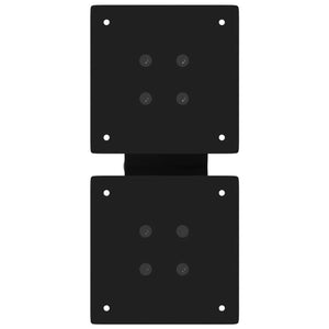 Gambe per Tavolino da Caffè a Forma di X 2 pz Nere 40x(30-31) cm Acciaio 4012932