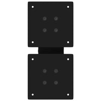 Gambe per Tavolino da Caff¨¨ a Forma di X 2 pz-Set di 2 Gamba per Tavolo Nere 40x(30-31) cm Acciaio