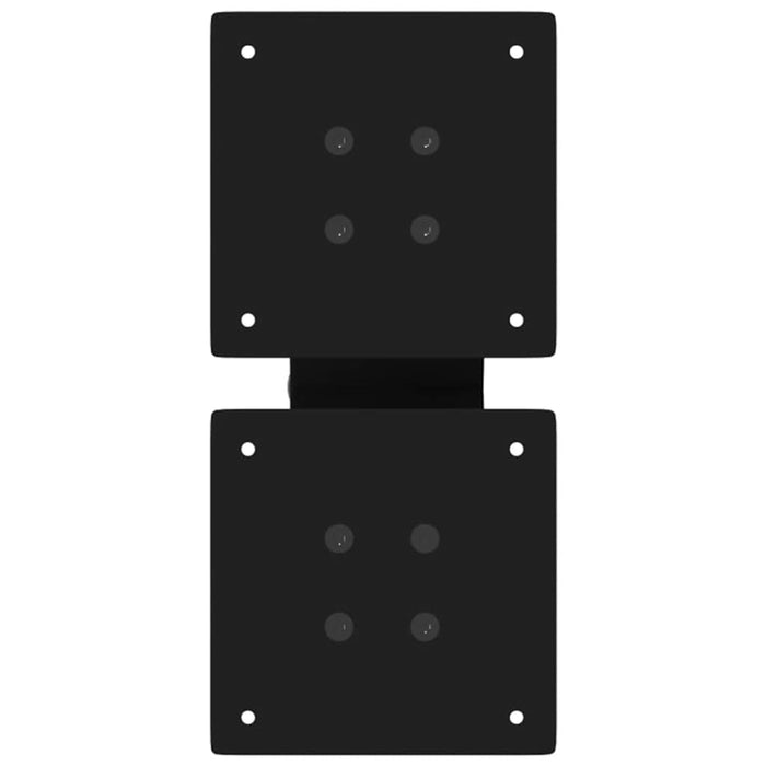 Gambe per Tavolino da Caff¨¨ a Forma di X 2 pz-Set di 2 Gamba per Tavolo Nere 40x(30-31) cm Acciaio