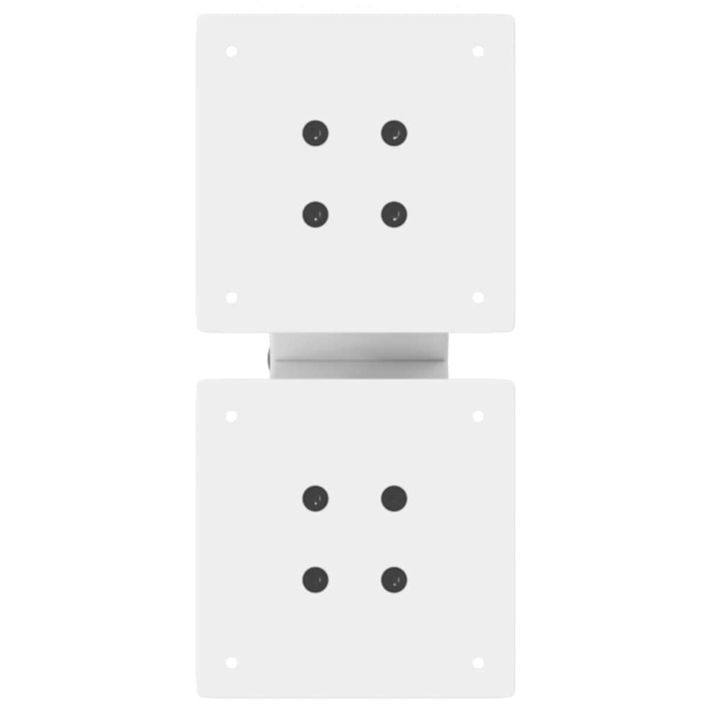 Gambe per Tavolino da Caffè a Forma di X 2 pz Bianche 40x(30-31) cm Acciaio 4012933