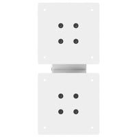 Gambe per Tavolino da Caffè a Forma di X 2 pz Bianche 40x(30-31) cm Acciaio 4012933