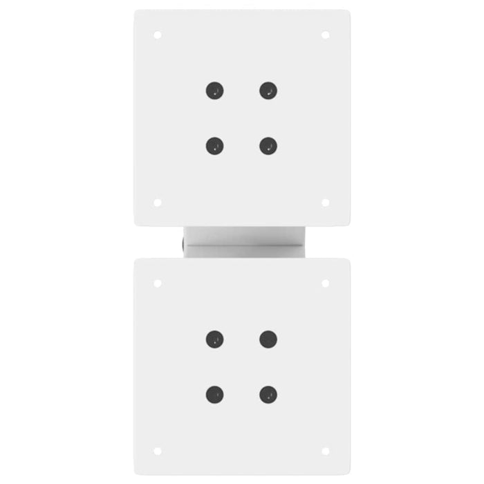 Gambe per Tavolino da Caffè a Forma di X 2 pz Bianche 40x(30-31) cm Acciaio 4012933