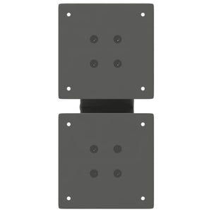 Gambe per Tavolino da Caff¨¨ a Forma di X 2 pz-Set di 2 Gamba per Tavolo Antracite 40x(30-31) cm Acciaio