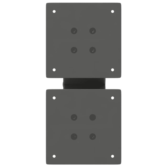 Gambe per Tavolino da Caff¨¨ a Forma di X 2 pz-Set di 2 Gamba per Tavolo Antracite 40x(30-31) cm Acciaio