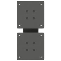 Gambe per Tavolino da Caffè a Forma di X 2 pz Antracite 40x(30-31) cm Acciaio