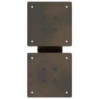 Gambe per Tavolino da Caff¨¨ a Forma di X 2 pz-Set di 2 Gamba per Tavolo Acciaio Naturale 40x(30-31) cm Acciaio