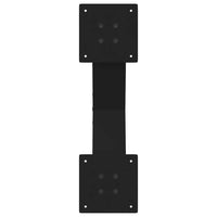 Gambe per Tavolino da Caff¨¨ a X 2 pz-Set di 2 Gamba per Tavolo Nere 50x(30-31) cm Acciaio