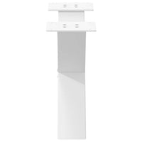 Gambe Tavolino da Caffè a X 2 pz Bianco 50x(30-31)cm in Acciaio 4012937