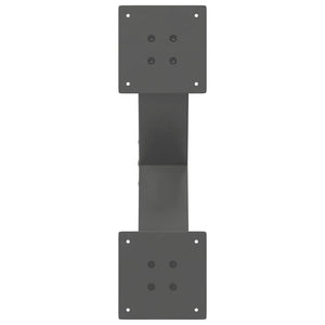 vidaXL Gambe per Tavolino da Caffè a Forma di X 2 pz Antracite 50x(30-31) cm Acciaio