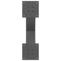Gambe per Tavolino da Caff¨¨ a Forma di X 2 pz-Set di 2 Gamba per Tavolo Antracite 50x(30-31) cm Acciaio