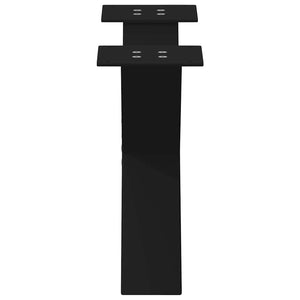 Gambe per Tavolino da Caff¨¨ a Forma di X 2 pz-Set di 2 Gamba per Tavolo Nere 60x(30-31) cm Acciaio 870669