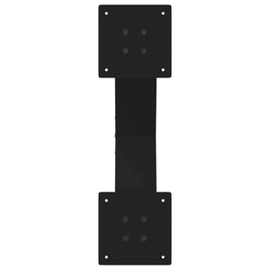 Gambe Tavolino da Caffè a X 2 pz Nero 60x(30-31) cm in Acciaio 4012940