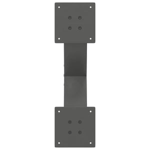 Gambe Tavolino Caffè a X 2 pz Antracite 60x(30-31)cm in Acciaio 4012942