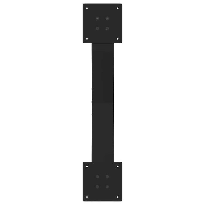 Gambe per Tavolino da Caff¨¨ a Forma di X 2 pz-Set di 2 Gamba per Tavolo Nere 70x(30-31) cm Acciaio 755984