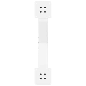 vidaXL Gambe per Tavolino da Caffè a Forma di X 2 pz Bianche 70x(30-31) cm Acciaio