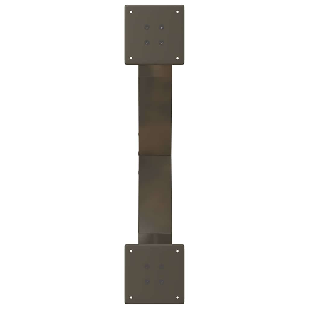 vidaXL Gambe per Tavolino da Caffè a Forma di X 2 pz Acciaio Naturale 70x(30-31) cm Acciaio