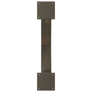 vidaXL Gambe per Tavolino da Caffè a Forma di X 2 pz Acciaio Naturale 70x(30-31) cm Acciaio