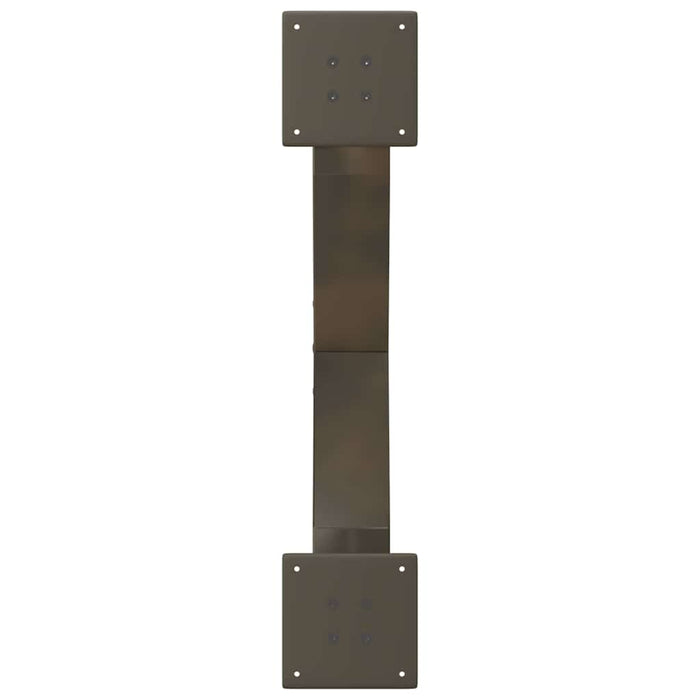 vidaXL Gambe per Tavolino da Caffè a Forma di X 2 pz Acciaio Naturale 70x(30-31) cm Acciaio