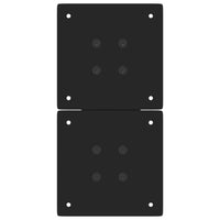 Gambe per Tavolino da Caffè a Forma di X 2 pz Nere 28x(42-43) cm Acciaio