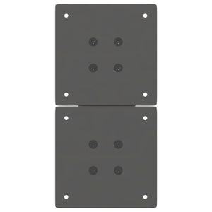 Gambe per Tavolino da Caffè a Forma di X 2 pz Antracite 28x(42-43) cm Acciaio 4012950