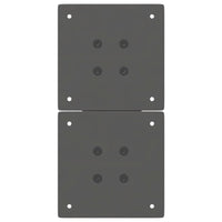 Gambe per Tavolino da Caff¨¨ a Forma di X 2 pz-Set di 2 Gamba per Tavolo Antracite 28x(42-43) cm Acciaio 114524