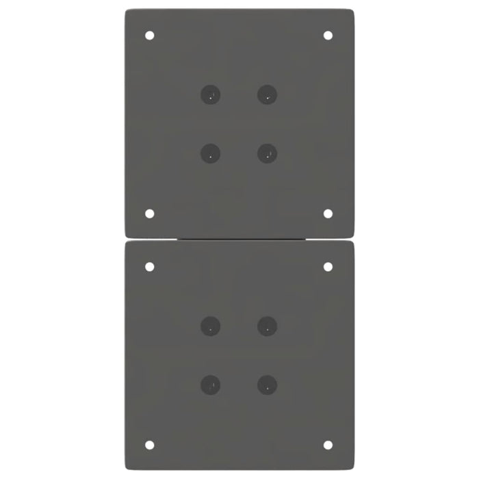 vidaXL Gambe per Tavolino da Caffè a Forma di X 2 pz Antracite 28x(42-43) cm Acciaio