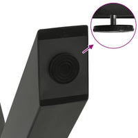 Gambe per Tavolino da Caffè a Forma di X 2 pz Antracite 28x(42-43) cm Acciaio 4012950