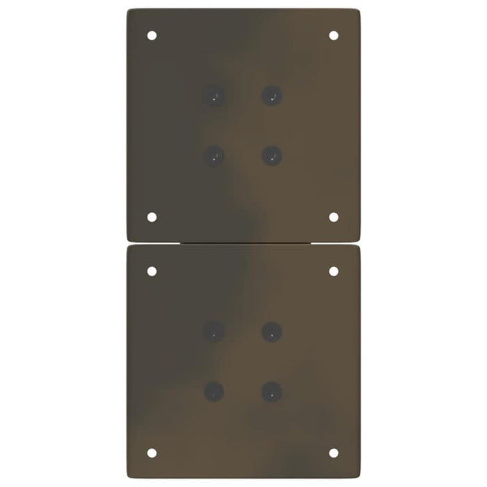 vidaXL Gambe per Tavolino da Caffè a Forma di X 2 pz Acciaio Naturale 28x(42-43) cm Acciaio