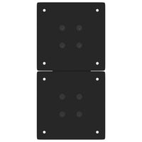 vidaXL Gambe per Tavolino da Caffè a Forma di X 2 pz Nere 38x(42-43) cm Acciaio