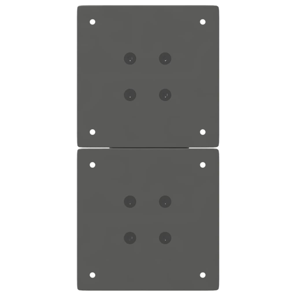 Gambe per Tavolino da Caff¨¨ a Forma di X 2 pz-Set di 2 Gamba per Tavolo Antracite 38x(42-43) cm Acciaio