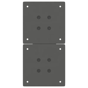 Gambe per Tavolino da Caff¨¨ a Forma di X 2 pz-Set di 2 Gamba per Tavolo Antracite 38x(42-43) cm Acciaio