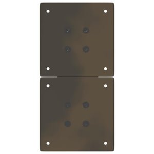 Gambe per Tavolino da Caff¨¨ a Forma di X 2 pz-Set di 2 Gamba per Tavolo Acciaio Naturale 38x(42-43) cm Acciaio