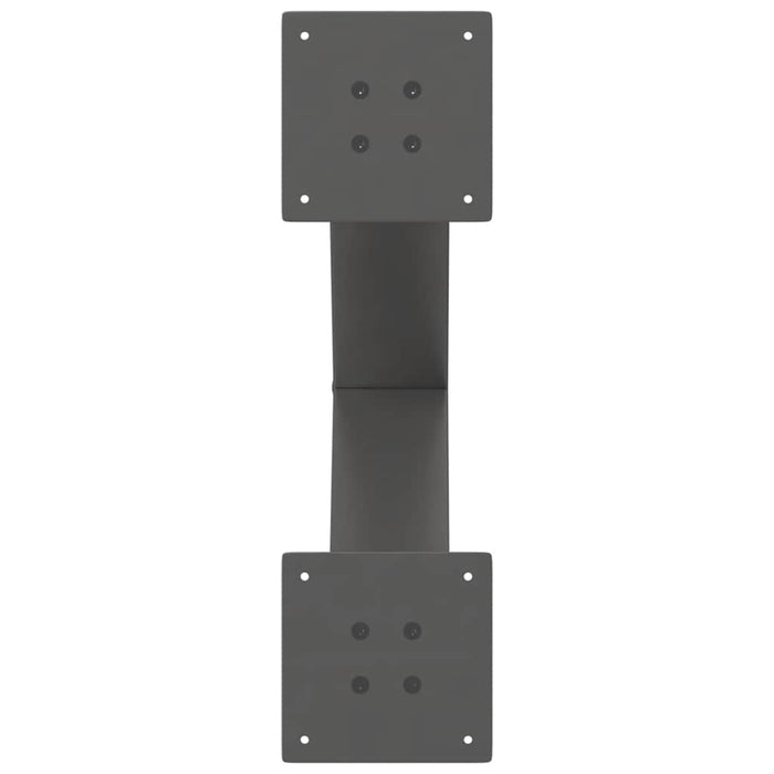 Gambe per Tavolino da Caffè a Forma di X 2 pz Antracite 50x(42-43) cm Acciaio 4012958