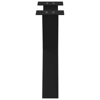 Gambe per Tavolino da Caffè a Forma di X 2 pz Nere 60x(42-43) cm Acciaio 4012960