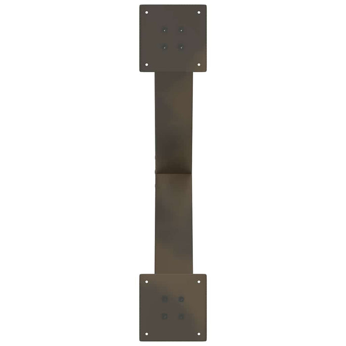 Gambe per Tavolino da Caff¨¨ a Forma di X 2 pz-Set di 2 Gamba per Tavolo Acciaio Naturale 70x(42-43) cm Acciaio 293625