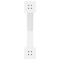 Gambe Tavolo Pranzo a Forma X 2 pz Bianco 70x(72-73) cm Acciaio 4012977